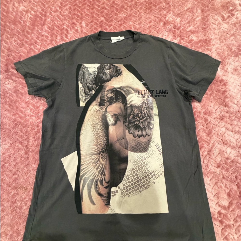 Helmut Lang Charcoal Graphic Tee